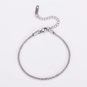Elegant Silver Chain Bracelet